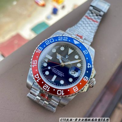 CTR Factory ROLEX GMT-Master II Replica with Ceramic Bezel 904L Steel Sapphire Glass Watch